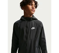 Nike Boys' and Girls' 7-20 Sportswear Wind Runner Hooded Repel Jacket