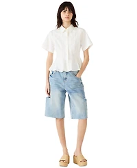 Steve Madden Women's Porter Button-Up Top