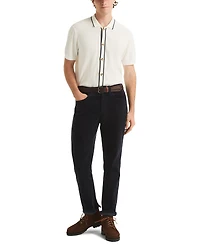 Nautica Men's Textured Open Front Polo Sweater