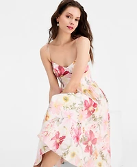 Seni & Cade Women's Floral Print Corset Fit Flare Dress