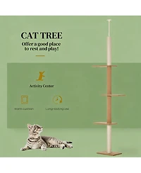 Zeus & Ruta Floor-to-Ceiling Cat Tree Activity Center