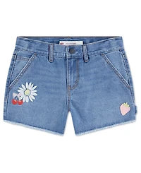 Levi's Girls' 7-16 Applique Girlfriend Shorts