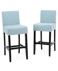 Streamdale 30-inch Fabric Barstool with Solid Wood Frame (Set of 2