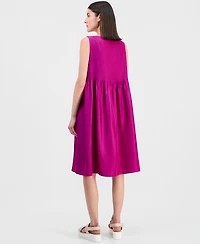 Eileen Fisher Women's Silk Pleated Sleeveless Dress