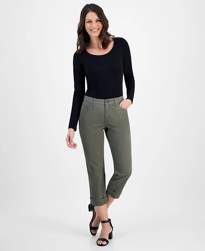 Style & Co Women's Mid-Rise Curvy Capri Jeans, Exclusively at Macy's
