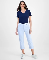 Style & Co Women's Mid-Rise Curvy Capri Jeans, Exclusively at Macy's