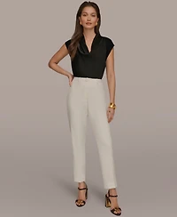 Donna Karan New York Women's Slim Leg Ponte Pants