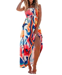 Cupshe Women's Party Favor Floral Maxi Beach Dress