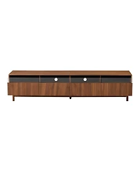 Streamdale 78" Tv Stand for Living Room - Modern Entertainment Center with Drawers & Glass