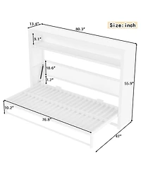Streamdale Furniture Twin Size Murphy Bed with Shelves