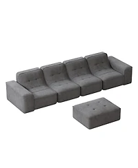Streamdale Furniture Modular Sectional Sofa Set w/ Ottoman, Tufted, Deep Seat, Chaise, Accent Chair