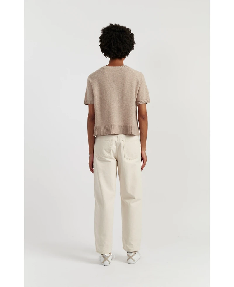 Chinti & Parker Women's Lightweight Wool-Cashmere Button-Front Tee