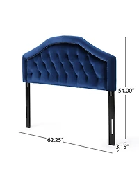 Streamdale Furniture Streamdale Diamond Stitch Nailhead Headboard