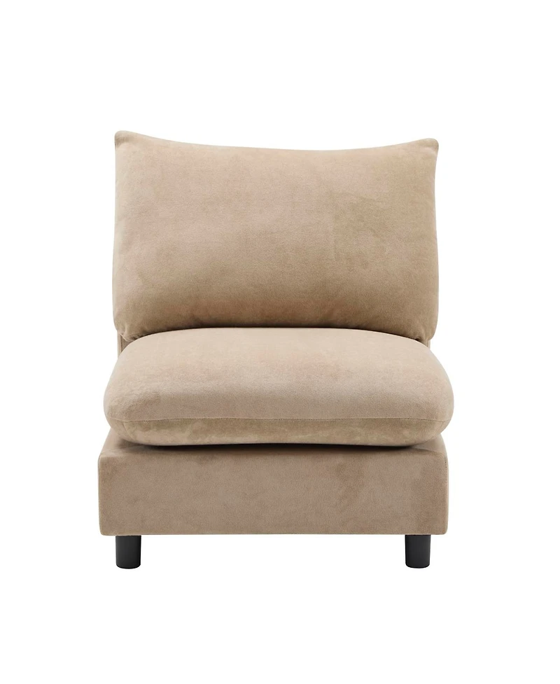 Streamdale Furniture 130" Oversize 5-Piece Modular Sectional Sofa with Ottoman