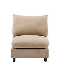 Streamdale Furniture 130" Oversize 5-Piece Modular Sectional Sofa with Ottoman