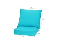 Slickblue Deep Seat Chair Cushion Pads Set with Rope Belts for Indoor and Outdoor