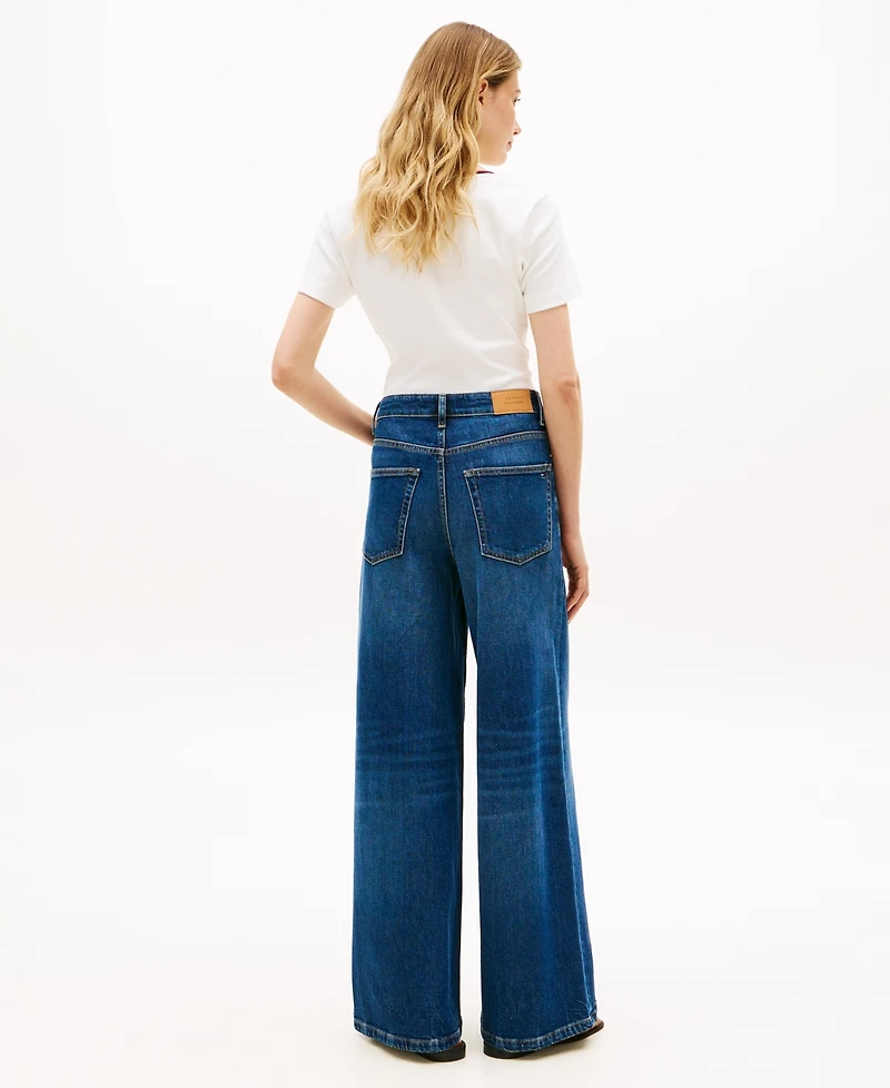 Tommy Hilfiger Women's Wide-Leg High-Waist Jeans