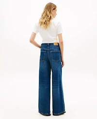 Tommy Hilfiger Women's Wide-Leg High-Waist Jeans