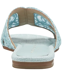 Marc Fisher Ltd Women's Nalany Lace Flat Slip-On Sandals