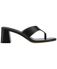 Marc Fisher Ltd Women's Arcee Leather Block Heel Dress Sandals