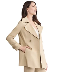 Jones New York Petite Double Breasted Trench Jacket