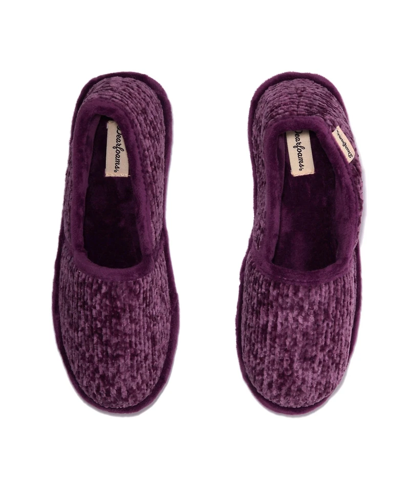 Dearfoams Women's Chenille A-Line Closed Back House Slipper