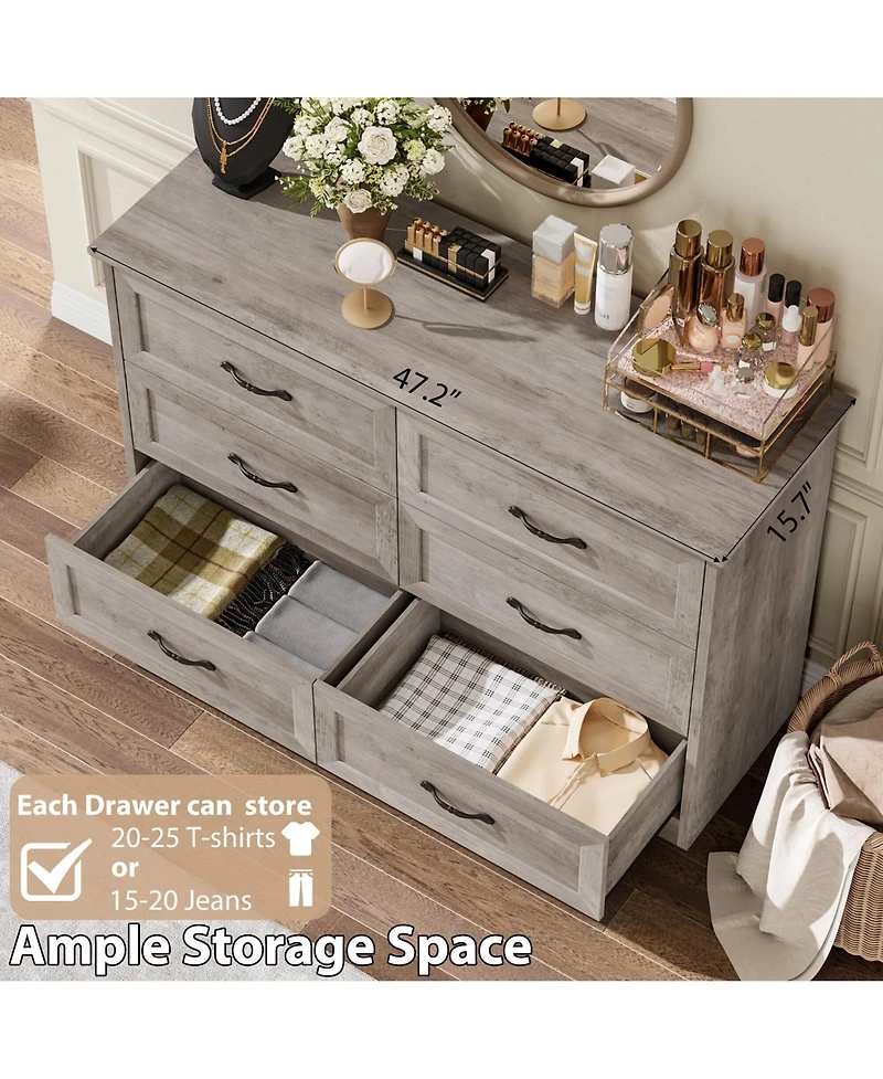 Gaomon Dresser for Bedroom with 6 Drawers