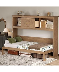 Streamdale Furniture Murphy Bed with Charging Station and a Drawer
