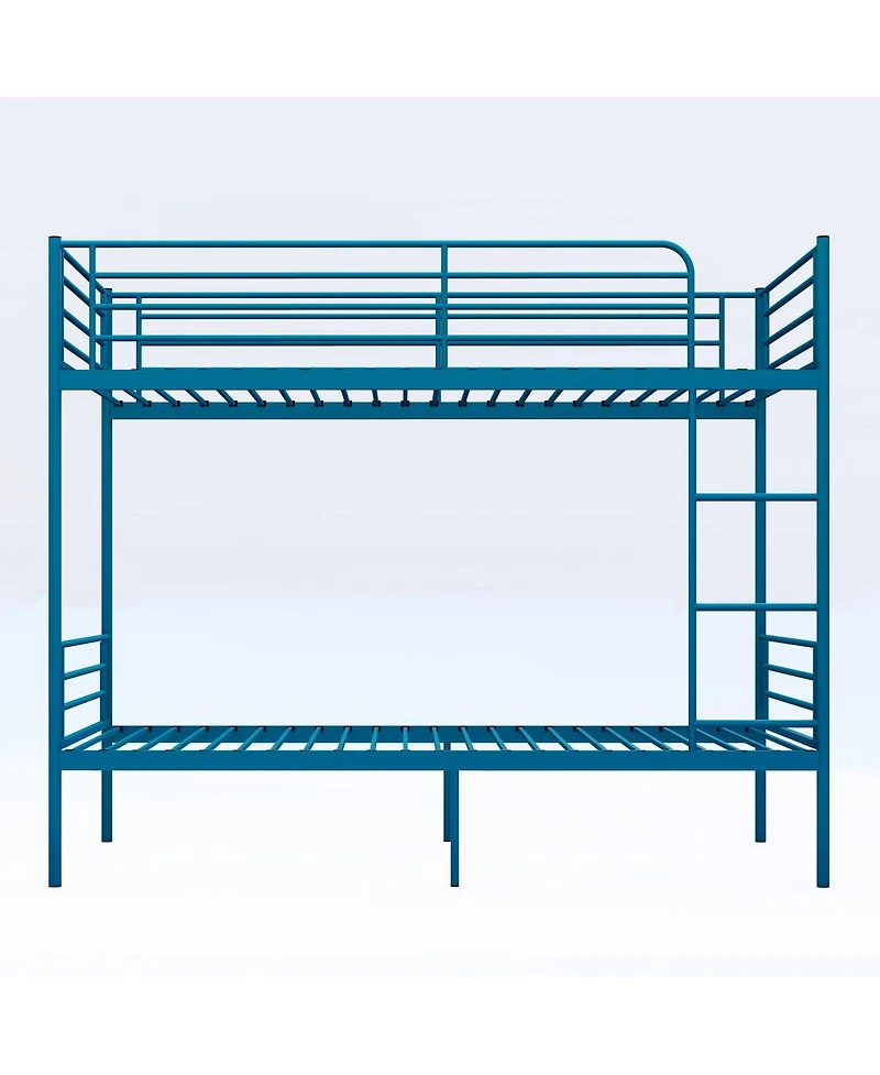 Streamdale Furniture Metal Twin Over Twin Bunk Bed with Ladder
