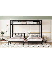 Streamdale Furniture Twin/Twin Xl Triple Metal Bunk Bed