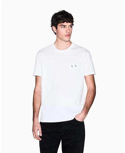 A|X Armani Exchange Men's Black and Gold Crewneck T-Shirt