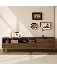 Streamdale Furniture Mid Century Tv Stand - Media Console for TVs up to 80
