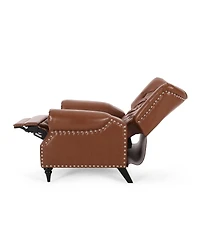Streamdale Furniture Classic Style Light Brown Pu Push Back Chair