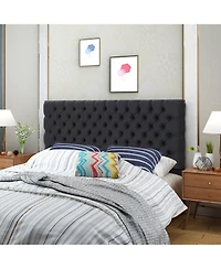 Streamdale Furniture Bierman Headboard Contemporary Style, Plush Upholstery