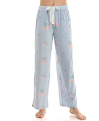 Roudelain Women's Open Leg Mid-Rise Sleep Pants