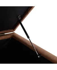 Streamdale Furniture Faux Leather Storage Ottoman - Lift-Top Footrest Stool