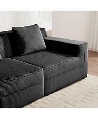 Streamdale Furniture Cloud Boneless Sofa: Plush Corduroy, Unmatched Comfort, Easy Setup