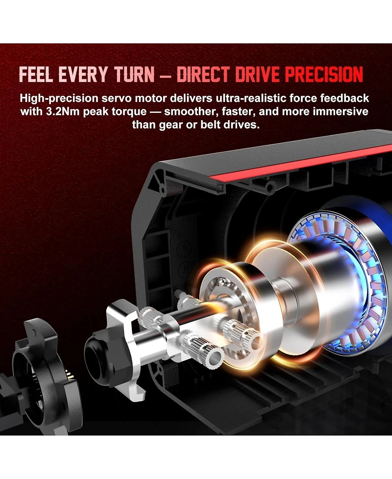 Pxn V10 Ultra Direct Drive Racing Wheel.