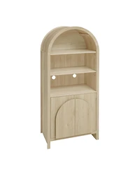 Streamdale Furniture Arched Kitchen Pantry Cabinet with Adjustable Shelves