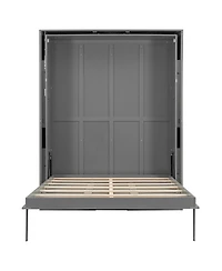 Streamdale Furniture Rotating Queen Murphy Bed with Hidden Storage, Space-Saving Wall for Small Rooms