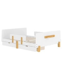 Streamdale Furniture Full Size Platform Bed with Storage, Solid Wood Frame, No Box Spring Needed