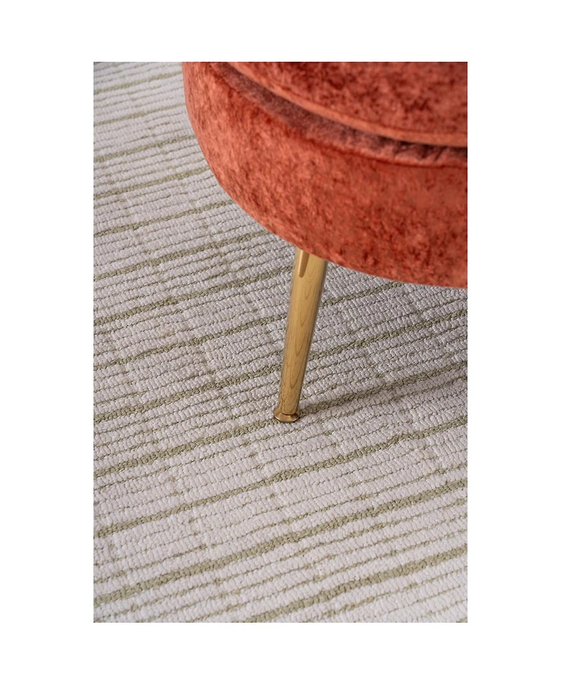 Streamdale Furniture 58" Indoor Chenille Chair with Left Armrest & Lumbar Pillow, Footstool Included.