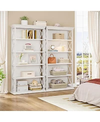 Tribesigns 6-Tier Kitchen Pantry, 71 Inches Industrial Storage Cabinet, Floor Standing 5 Shelf Pantry Organizer