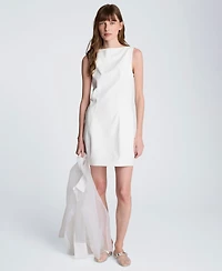 Kenneth Cole Women's Boat Neck Sculpt Mini Dress