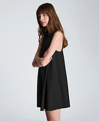 Kenneth Cole Women's Halter Collared Shirt Swing Dress