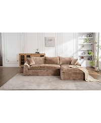 Streamdale Furniture Cloud Sectional Couch with L-Shape Chaise, Modern Modular Sofa