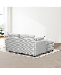 Streamdale Furniture Streamdale Seven-piece sofa set with console, coffee table & 6 pillows