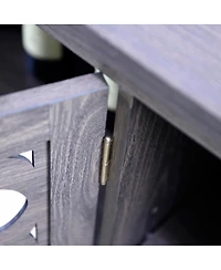 Streamdale Furniture Spacious 49.33" Countertop Sideboard with 3 Mirrored Doors & Adjustable Shelves