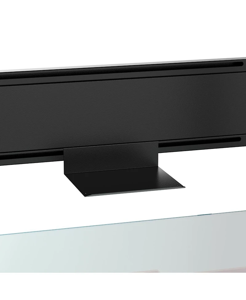 Streamdale Furniture 4-Tier Glass Display Shelf with Rgb Lights & Adjustable Storage