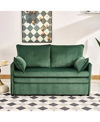 Streamdale Furniture 55" Convertible Sofa Bed with Usb Ports